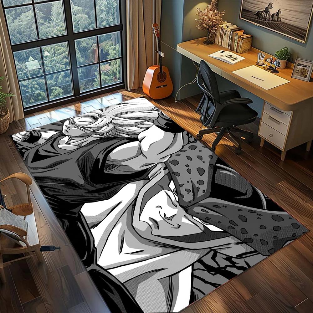 

Dragon Ball!Rug Carpet Large Area Rug Non Slip Washable Floor Mat Gamer Room Bedroom Home Decor 60x90cm