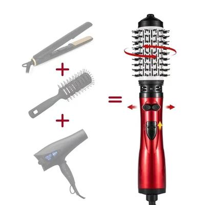 Cepillo de aire caliente con 2 cabezales reemplazables y rotación de 360 grados, plancha para el pelo, rizador, voluminizador, sopladores, secador de pelo eléctrico, peine