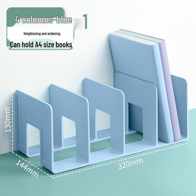 Huajie Acrylic Book Stand & Divider: Desktop Bookshelf & Storage Rack
