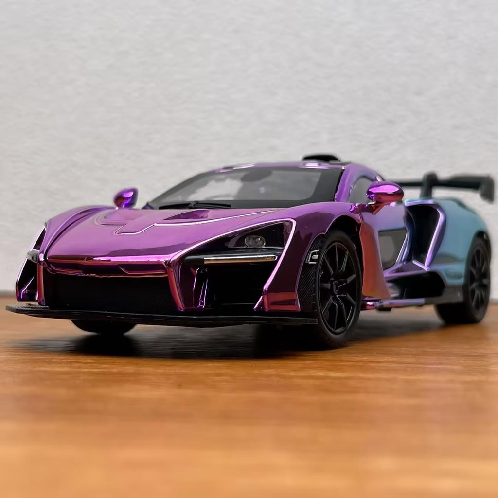 1:24 Alloy Metal Diecast Model Car Compatible With Senna Ultimate Supercar Series Living Study Room Bedroom Decor Home