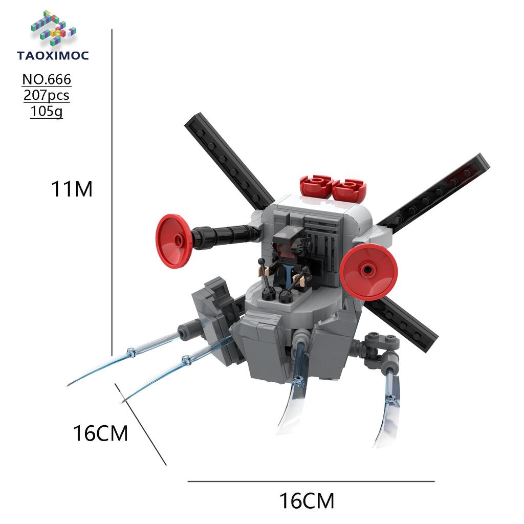 Compatible With Skibidi Toilet MOC Abstract Building Blocks Upgrade Titan Speaker King Model Bricks Toys