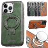 Luxus Leder Unsichtbarer Ständer Handyhülle Für iPhone Hülle 15/14/13 Pro Max