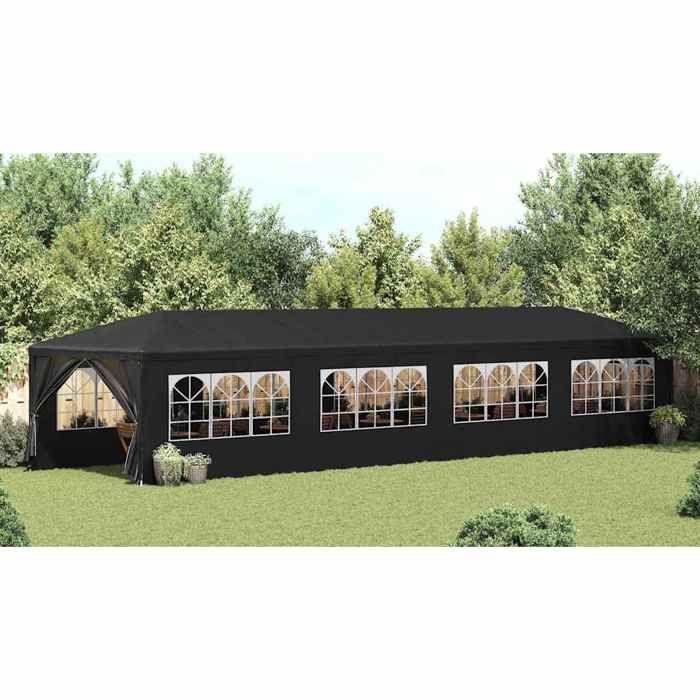 VidaXL Tente de Réception 3x12 m Anthracite Tonnelle Chapiteau Jardin Pavillon 45106