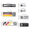3D Aluminum Car Body Trunk Decoration Badge Sticker Auto Accessories AMG W108 W124 W126 W140 CLE A B C D Class For Mercedes Benz