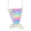 Children's Mermaid Sequin Lanyard Coin Purse - Girls' Crossbody Wallet