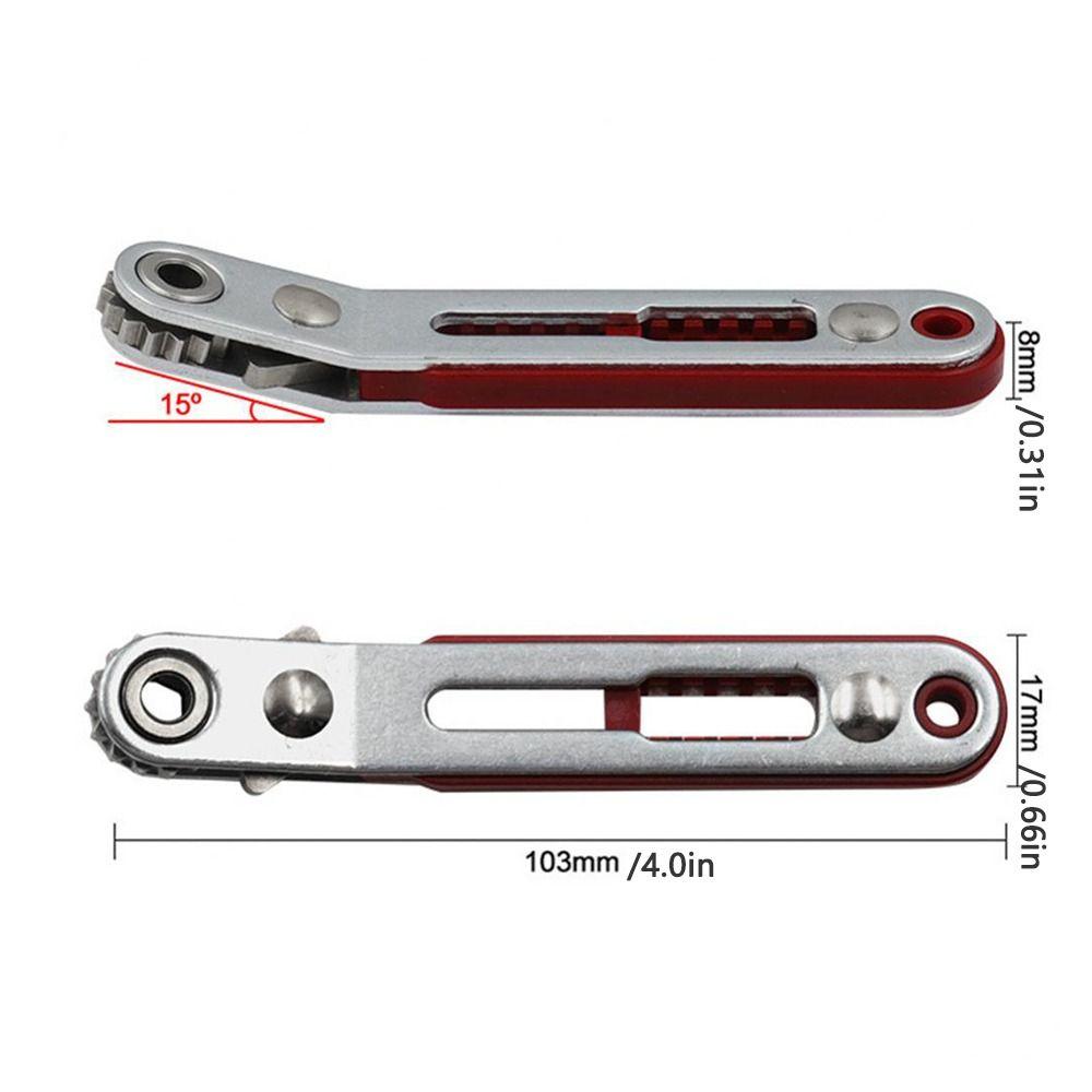Hex Screwdriver Bit Hexagon Ratchet Spanner Drive Socket Ratchet Wrench Manual   Car Vehicle