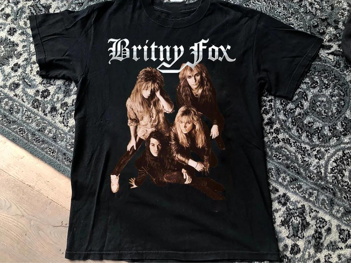 Britny Fox Band Bite Down Hard Unisex T-Shirt Cotton Full Size XXL