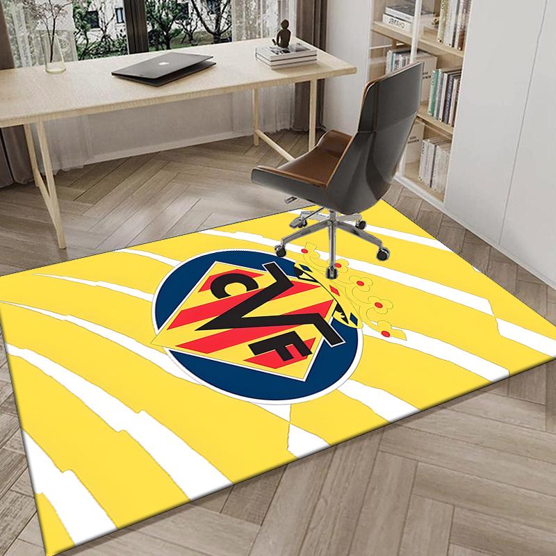 1PC CF Football Emblem Rug Game Carpet, Floor Mat for Bedroom Living Room Entryway Rug, Home Decor Idea Gift for Christmas birthday