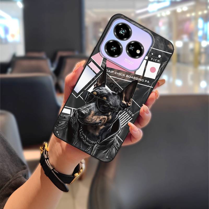 Phone Pouch Silicone Phone Case For ZTE Blade V60 Design/Axon 60 Lite Anti-dust Cartoon Dirt-resistant Anti-knock TPU