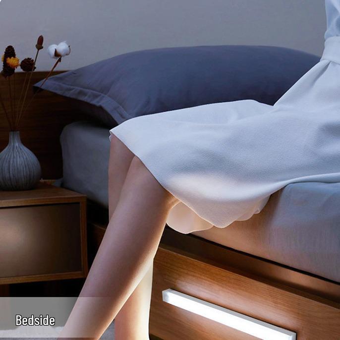 Smart LED Motion Sensor Cabinet Light - Rechargeable, Magnetic Wall Mount, Night Light