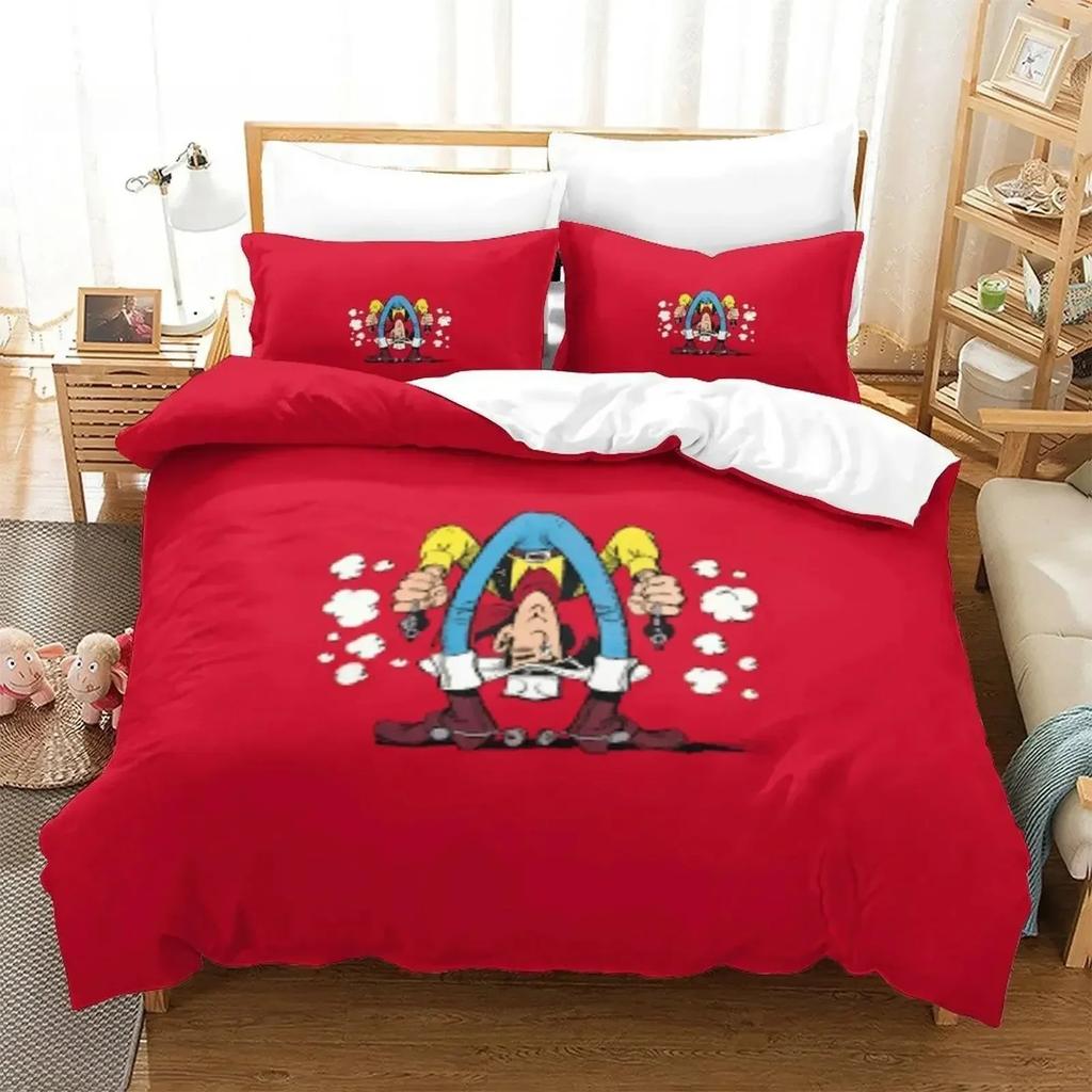 New Lucky Luke Bedding Set Single Twin Full Queen King Size Bed Set Adult Kid Bedroom Duvet Cover Sets 3D Bed Sheet Set