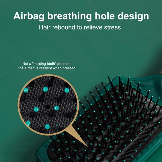 Kartáč na vlasy s rukojetí pro masáž pokožky hlavy Dry Wet Vent Antistatický stylingový kartáč na vlasy