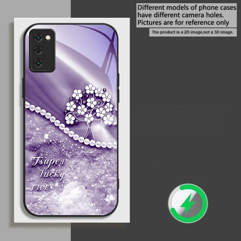 Mysterious gradient purple For Samsung Galaxy S26 Ultra S20 FE S21 S22+ S23 Plus S24 Ultra 25 Edge For Magsafe Glass Phone Casee