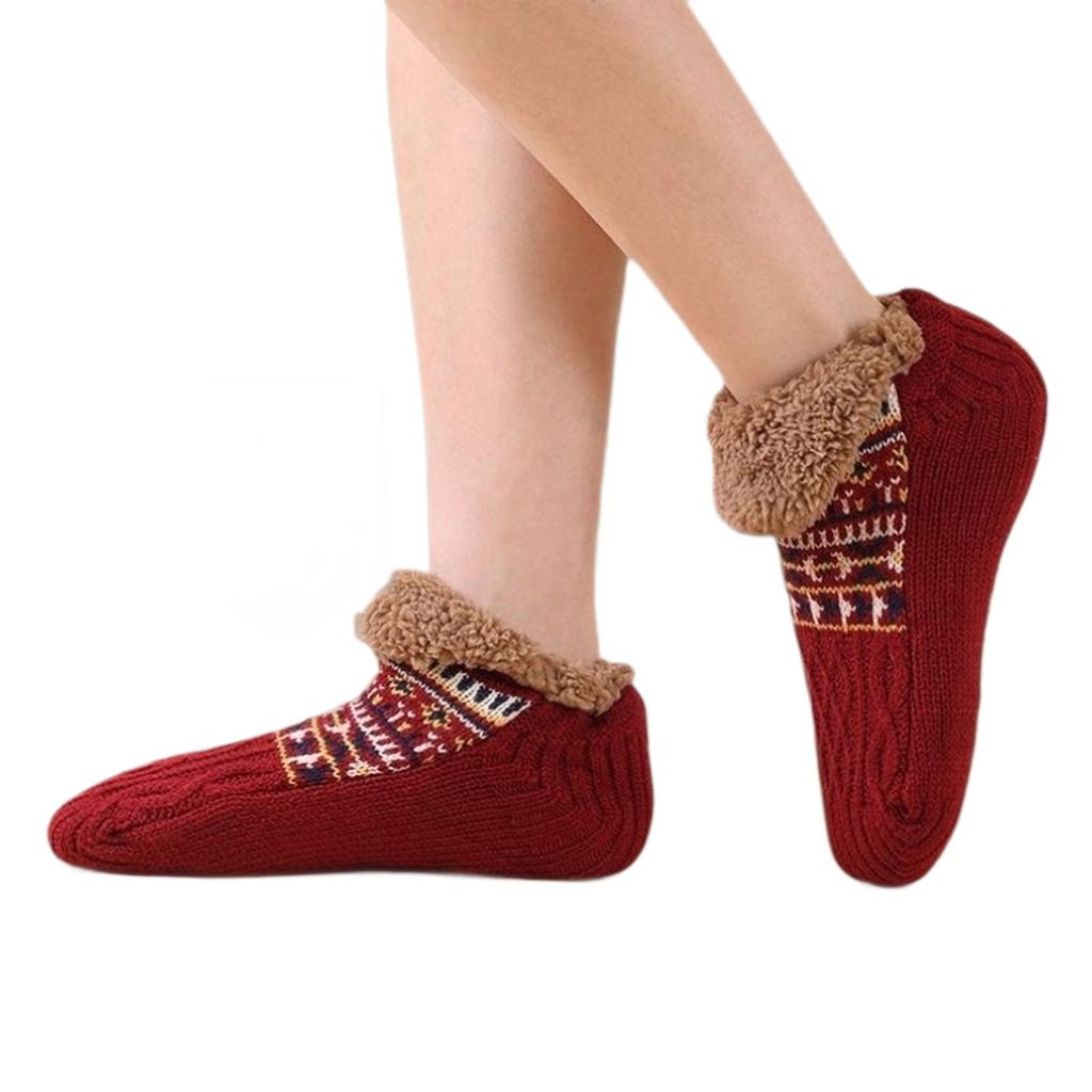 Thick Floor Socks For Men And Women, Warm And Non- For Winter, Perfect For Home Use.