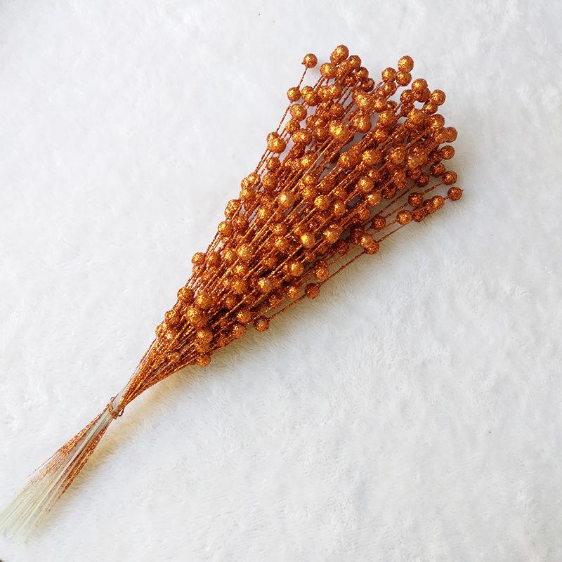 Simulated Gold Powder Wheat Ear Flower Family Home Atmosphere Venue Decoration Utensils High Imitation Green Plants