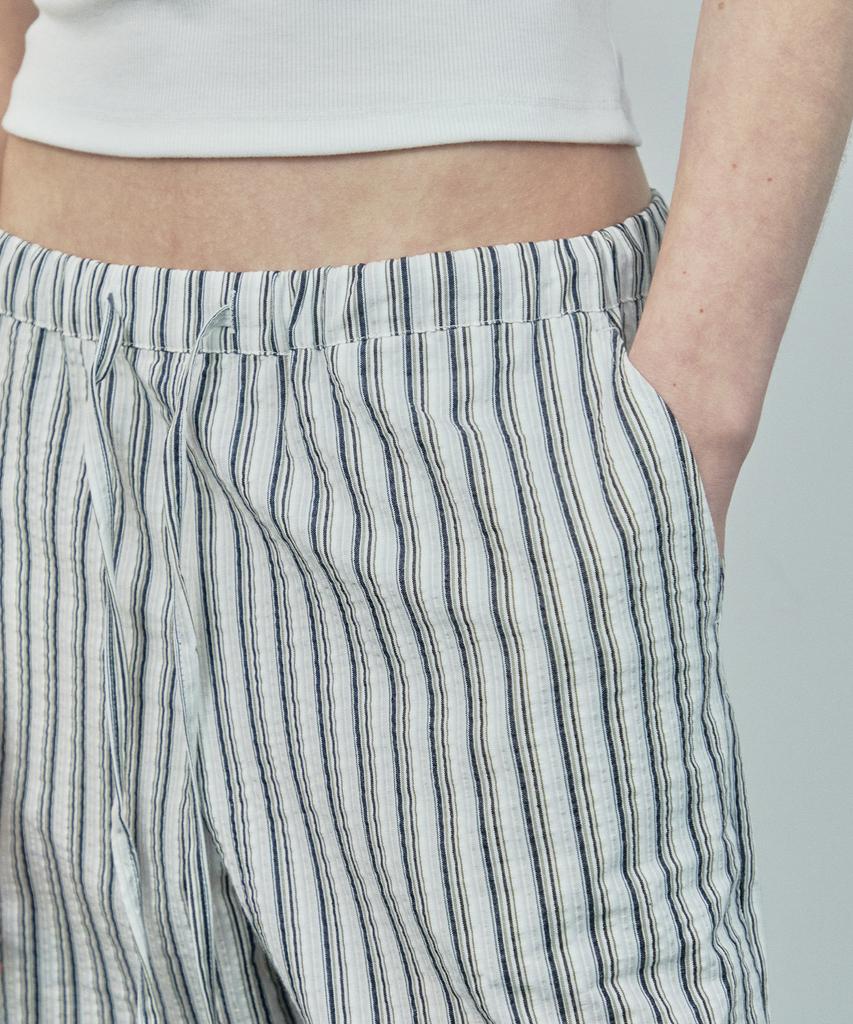 Ihr Striped Elastic Pants / Black Stripe