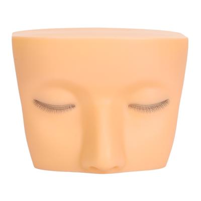 Lash Mannequin Head Elastic Realistic 3 Layer Lashes Eyelash Mannequin Head Practice for Beginner