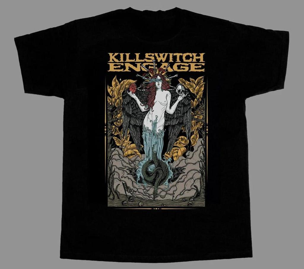 Vintage 90s Kill Angeles Switch E-gage For Fans Cotton Unisex Black T-Shirt S-5XL