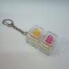 New 1/2/3/4/9 Keys Keyboard Keychain Transparent Key Button Finger Toy Pass The Time Stress Relief Keycap Keychain Kids