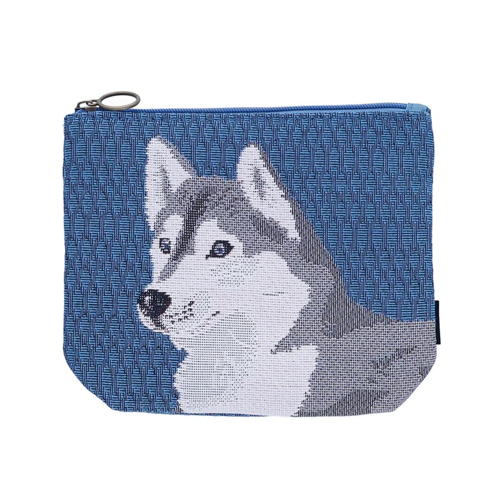 Marushin Accessory Wonderful Peace Cute Cosmetic Pouch, Case, (Life_Siberian Husky, Dog, Cat, Pouch, 0765004400)