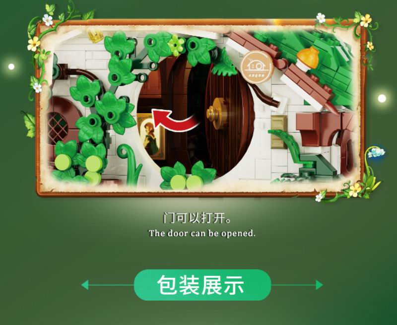 DK6031 Modelo de Casa Anã 1088 peças MOC Mercadoria de Filme de Fantasia Colecionando Brinquedos Blocos de Construção Conjunto de Tijolos para Crianças Presentes