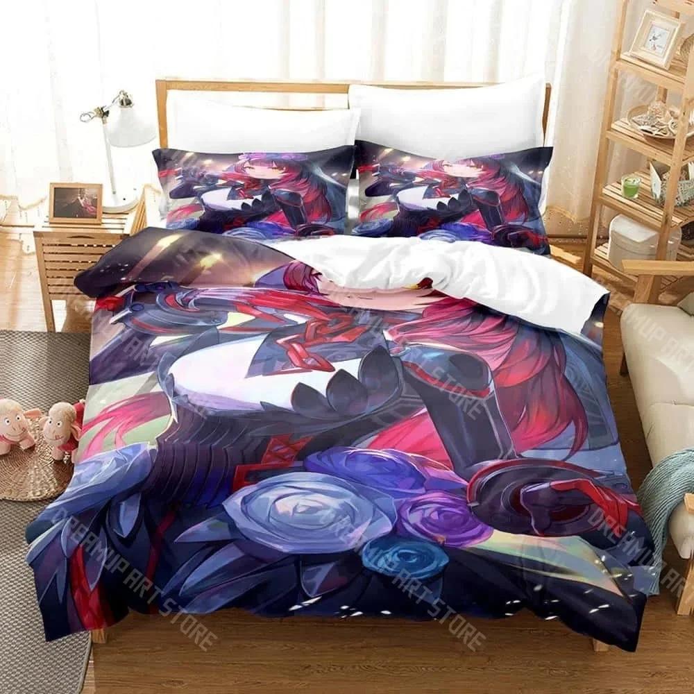 3D Print Roboco-san Bedding Set Single Twin Full Queen King Size Bed Set Adult Kid Bedroom Duvetcover Sets 3d Print Anime Bed