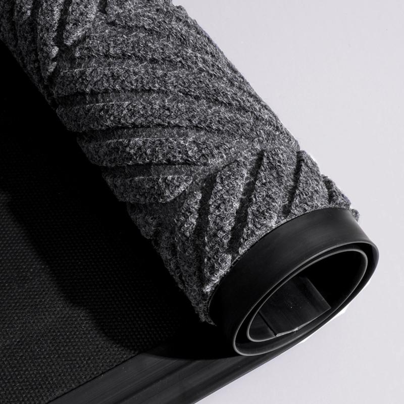 Heavy Duty PVC Rubber Doormat Tire Tread Design Non-Slip Dirt Trapper Entrance Mat Waterproof Indoor Outdoor Door Rug