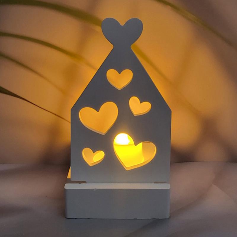 Heart Shape House Silicone Mold Love Houses Concrete Moulds Casting Molds Gypsum Candle Holder Ornaments Resin Mould Home Decor