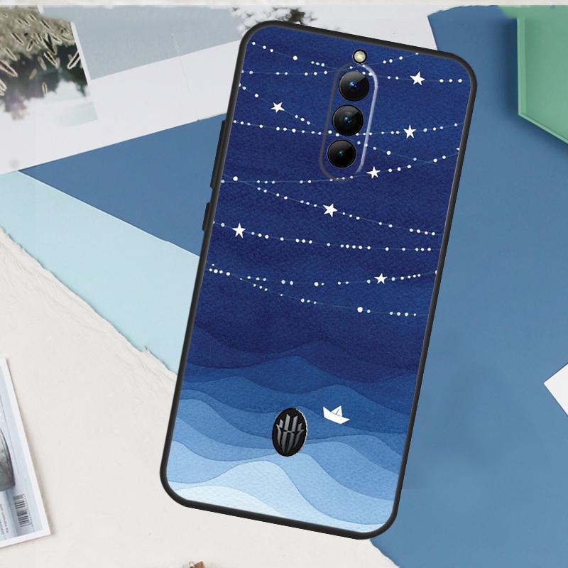Ocean Waves Sailboat Case For ZTE Nubia Red Magic 11 10 9 8 8S 9S 10S Pro Plus 6 7 6S 7S Pro 5G 6R 10 Air Cover