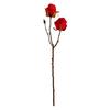 Simulation Flower All-matching Bent Freely Portable Great Retro Artificial Rose Flower with 2 Heads for Home