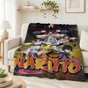 Naruto'S Ninja Way Anime Cartoon Flannel Blanket Skinfriendly Warm Fleece Blanket For Living Room Air Conditioner Room Home Party Decor Christmas Gift