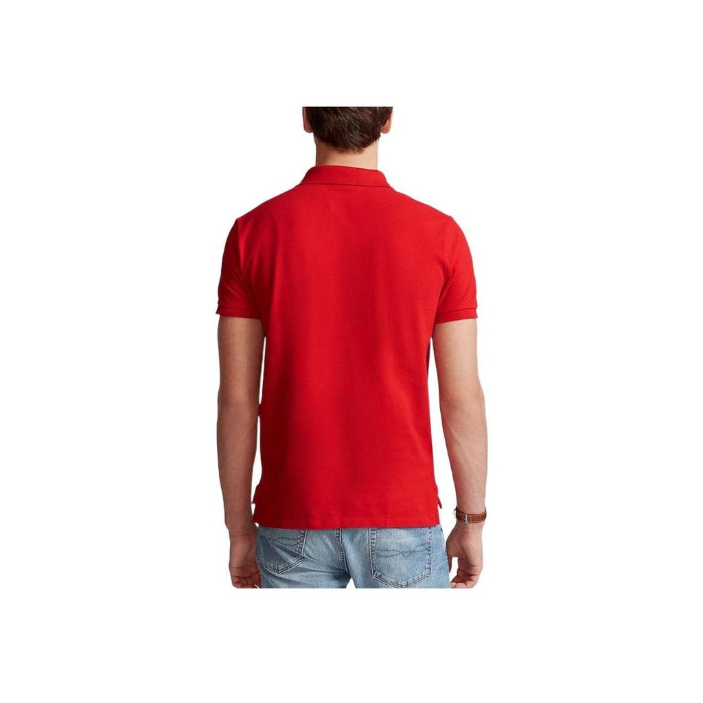 Polo Ralph Lauren Classic Mesh Solid Short Sleeve Polo Shirt Men Tops Red MNPOKNI1N820092-600