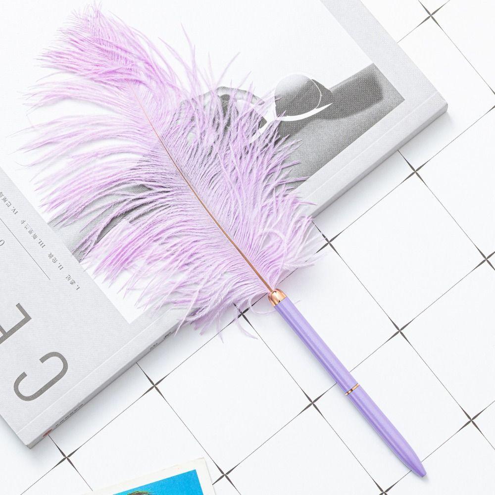 Writing Smoothly Neutral Gel Pens Flurry Feather Ballpoint Pen Creative Signature Pen  Stationery