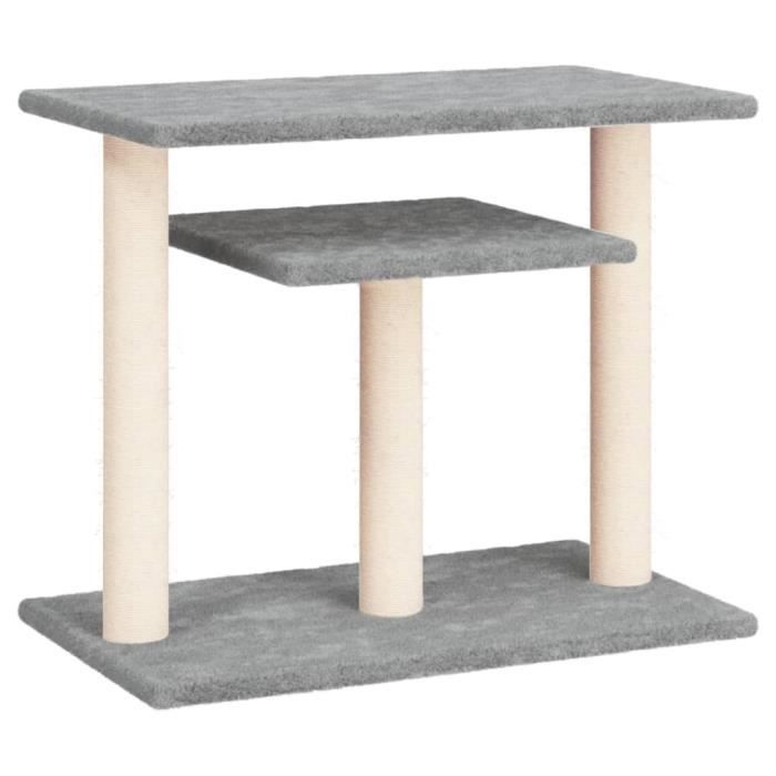 VidaXL Arbres à chat avec plates-formes gris clair 62,5 cm 172047