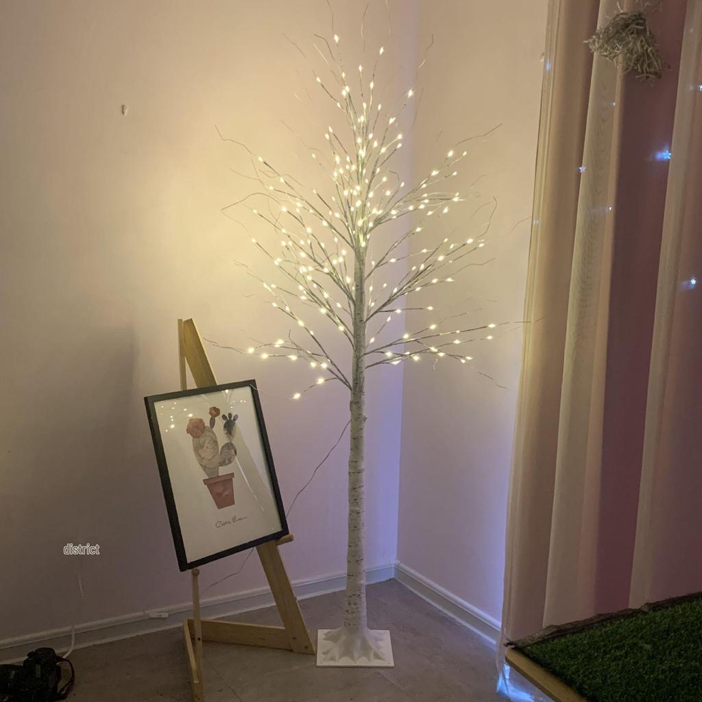 LED Birch Tree Light - Copper Wire Christmas and Landscape Decoration.