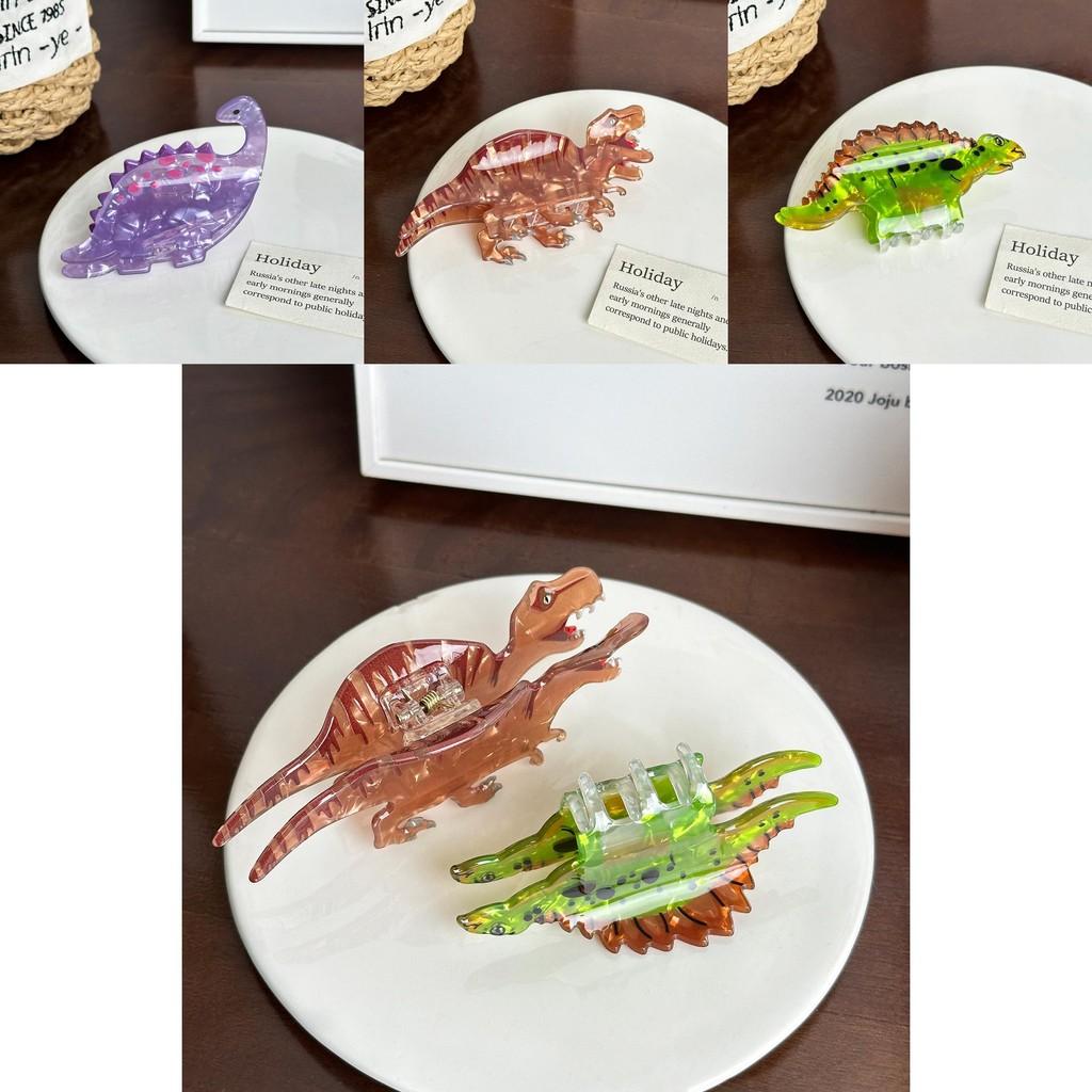 Cute Acrylic Dinosaur Hair Clip With Unique Colorful Options For Trendy Hairstyles