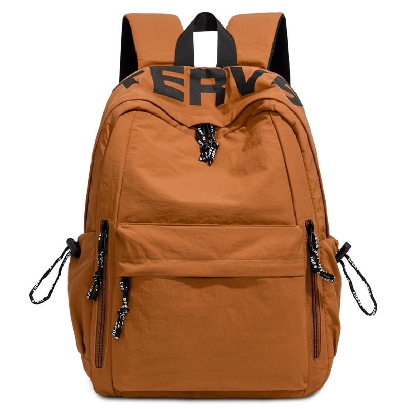 

Рюкзак студенческий большой вместимости, женский, мужской, легкий, в стиле колледжа оранжевый