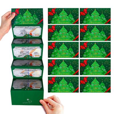 Christmas Money Holder Cards Foldable Gift Envelopes with Cash Slot DIY Holiday Greeting Card for Festive Giving Party Decor
