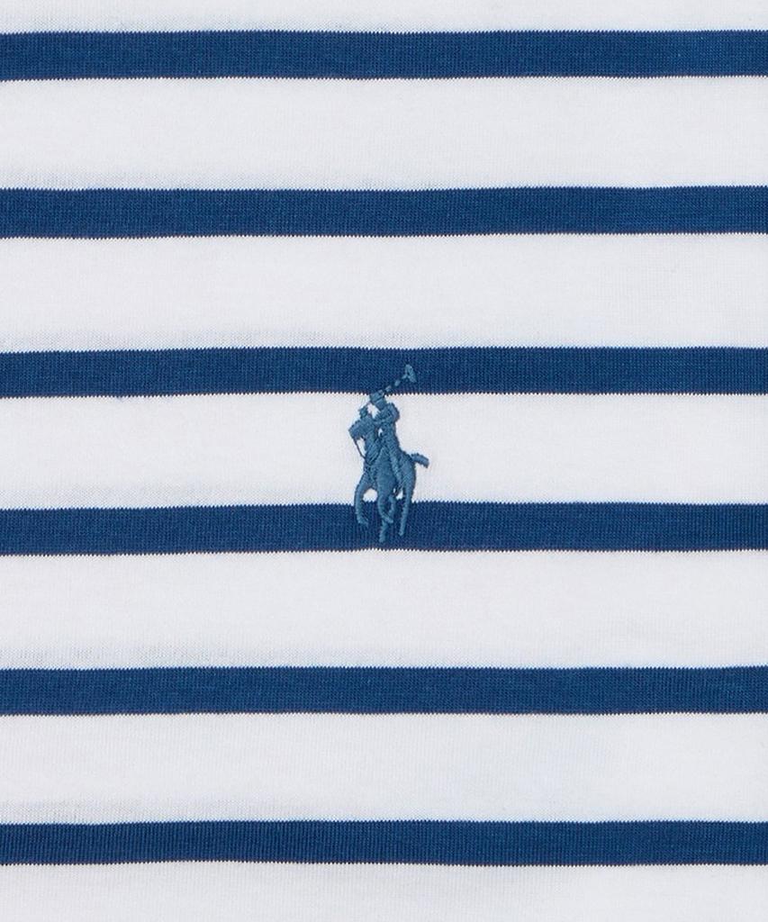 POLO RALPH LAUREN Custom Slim Fit Striped Jersey T-Shirt - Blue