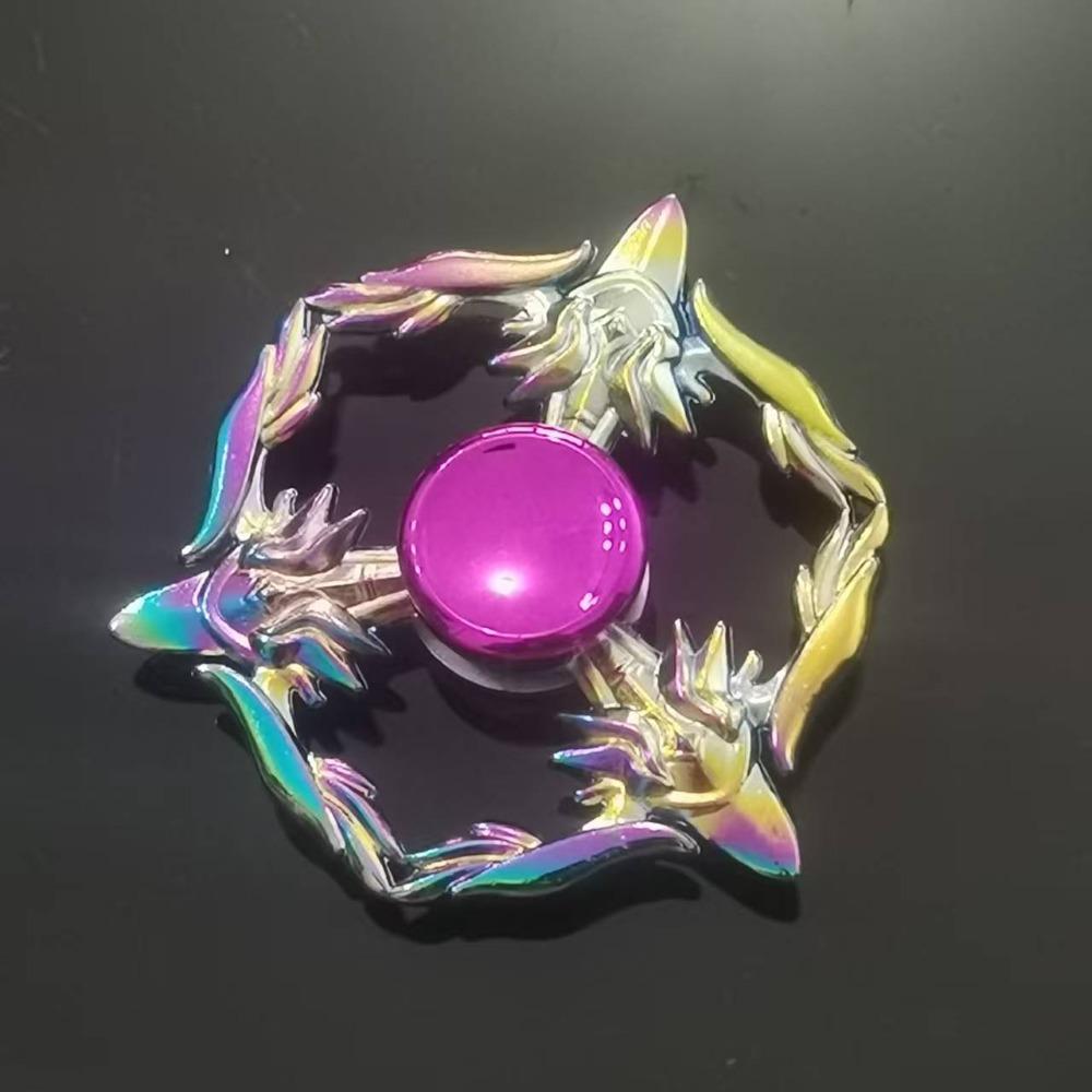 New Style Colorful Alloy Fidget Spinner Gradient Color R188 Mute Bearing Edc Metal Hand Spinner Adult Stress Relief  Fidget Toys