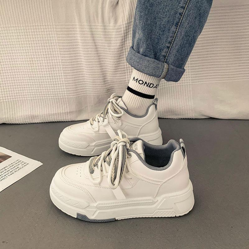 Popular Hong Kong style platform Guochao board shoes women's summer 2025 spring and autumn new niche versatile casual shoes sports white shoes