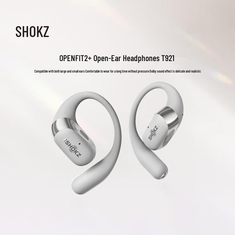 Shokz OpenFit 2+ T921 Open-Ear Bluetooth Sports Headphones
