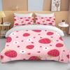 Sweet Strawberry Print Bedding Set Duvet Cover 1 Duvet Cover 2 Pillowcases Adult And Kids Bedding Set Luxury Queen Bedding Set