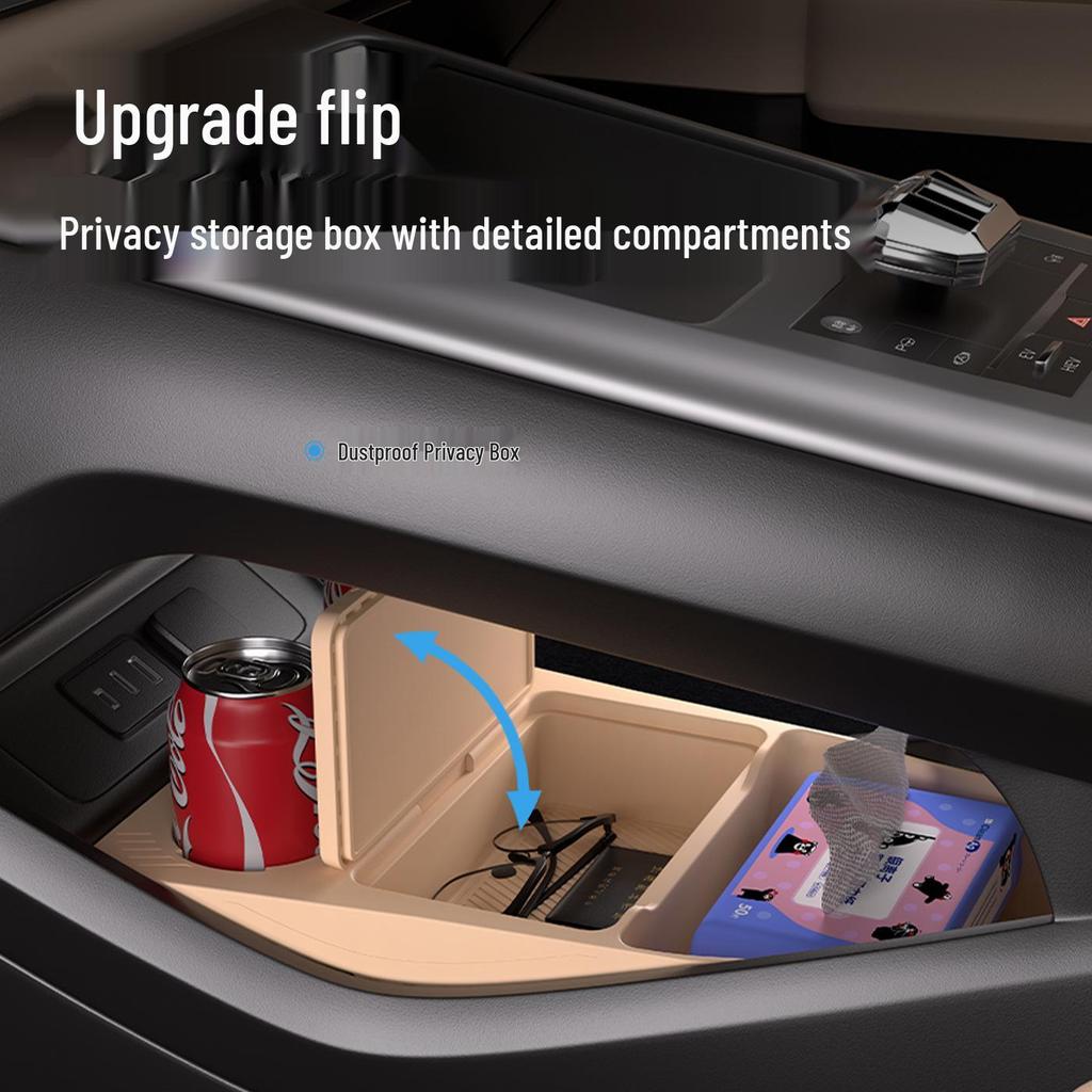 Compatible with 25 BYD Song Pro Models: Center Console Lower Armrest Organizer.