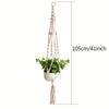 1PC Flower Pot Net Bag Plant Greening Hanging Basket Hanger Cotton Hemp Rope Handmade Cotton Rope Braided Sling