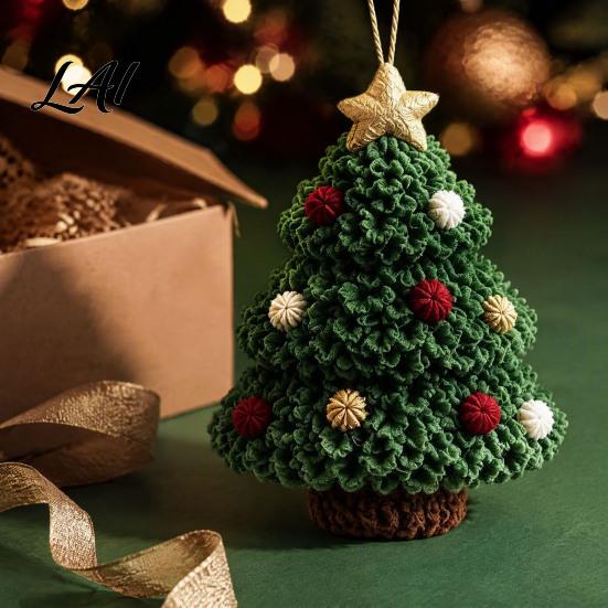 Keepsake Ornament Crafts Fabric Poke Art Christmas Kit DIY 3D Santa Tree Craft Handmade Hanging Ornaments Snowman Gingerbread Man for Holiday Mantel
