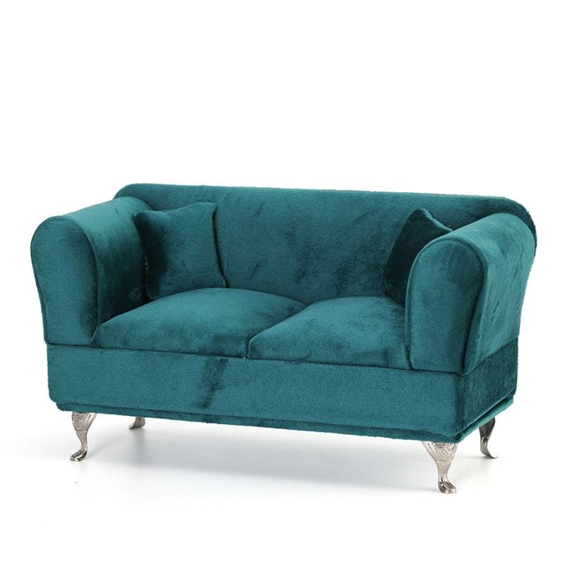 European Inspired Jewelry Holder Unique Plush Jewelry Display Sofa European Mini Furniture for Elegant Decoration 1