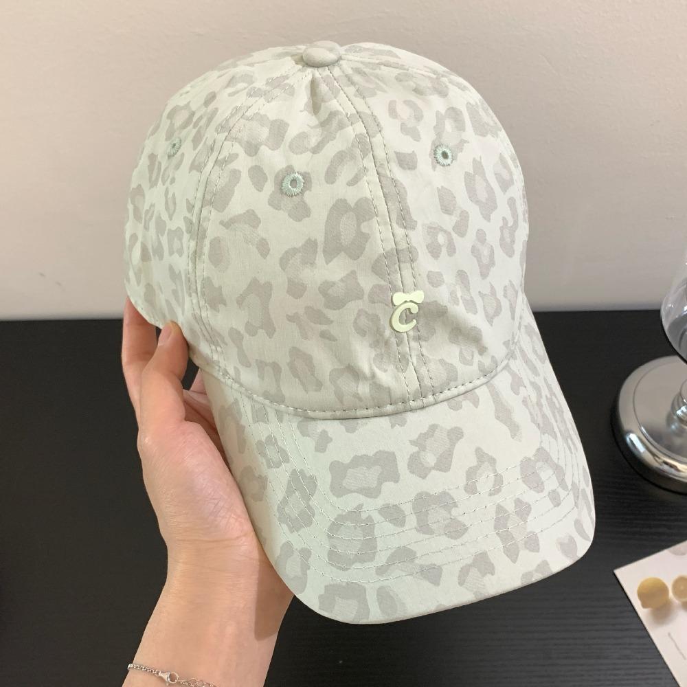 Casual Creative Leopard Print Baseball Cap Peaked Sunscreen Leopard Print Hat Sweet Fashion Cotton Baseball Cap Street