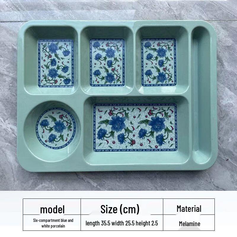 Melamine Multi-Compartment Meal Tray