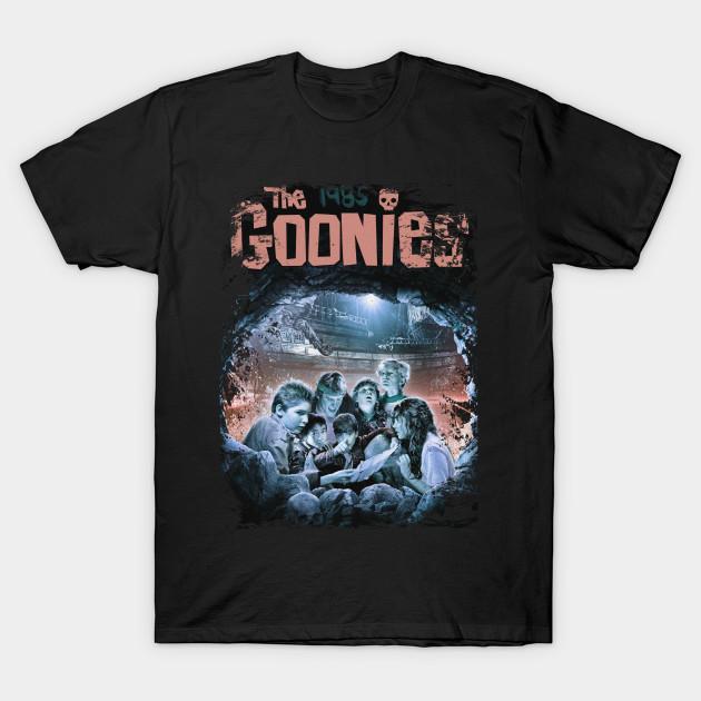 

Мужская черная футболка с принтом The Goonies Печать на трансферной бумаге без вырезания Хлопковая футболка 3XL чёрный